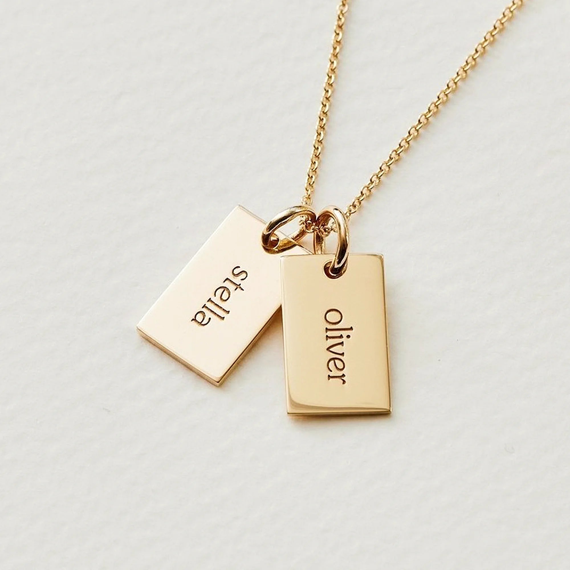 Mama Tag - Namenskette mit 2 Charms - SEVOLY