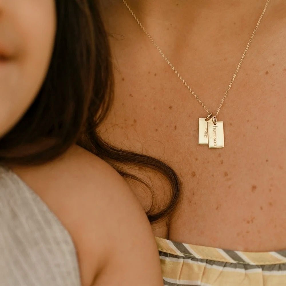 Mama Tag - Namenskette mit 2 Charms - SEVOLY