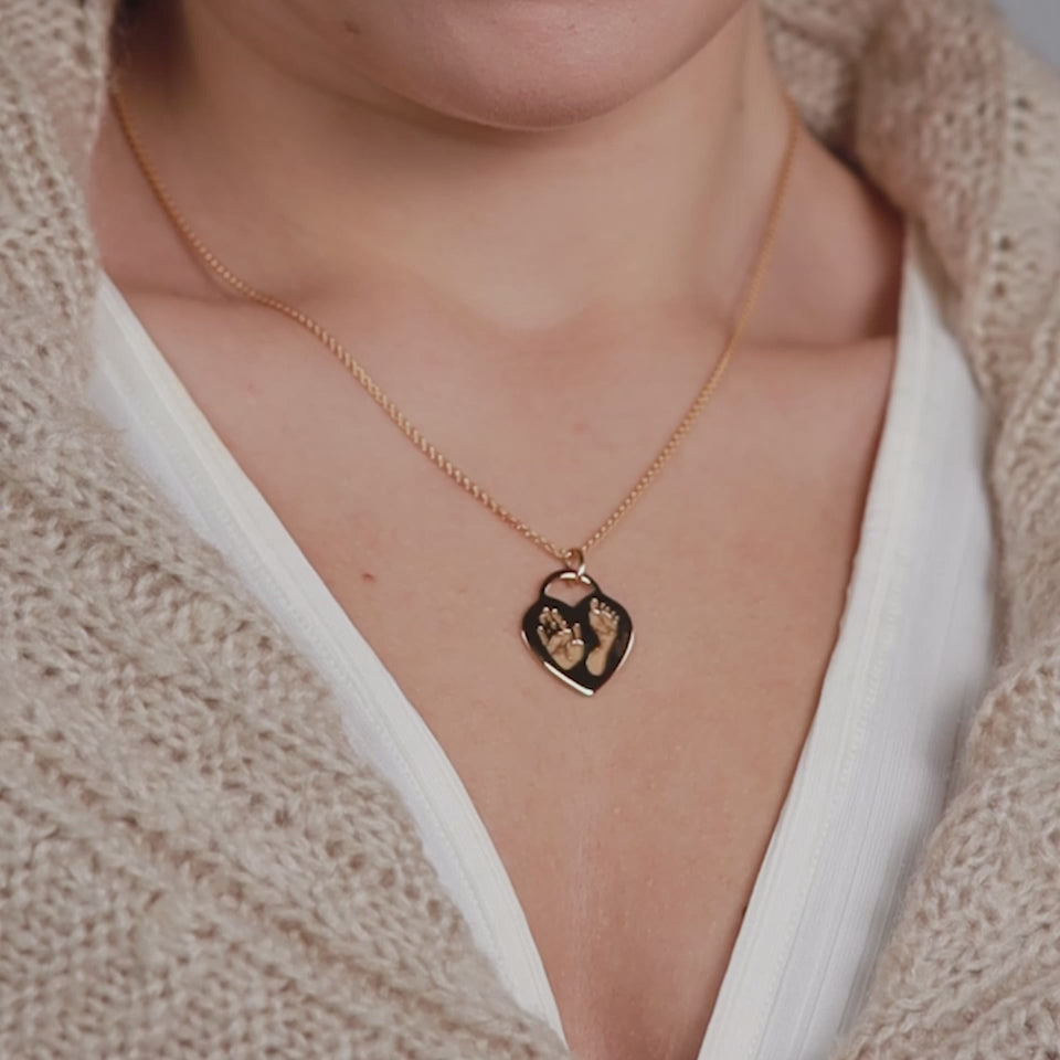 SEVOLY LOVE - Hand- & Fußabdruck Kette