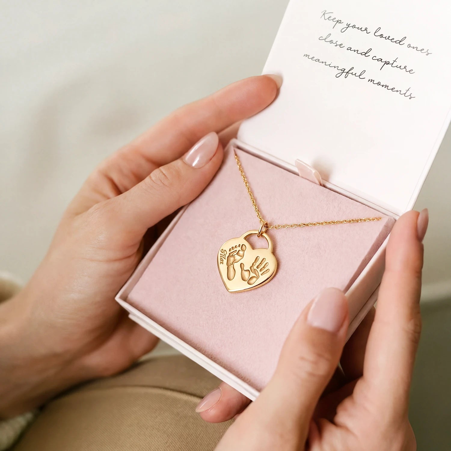 SEVOLY LOVE - Kette mit zwei 3D Abdrücke - SEVOLY