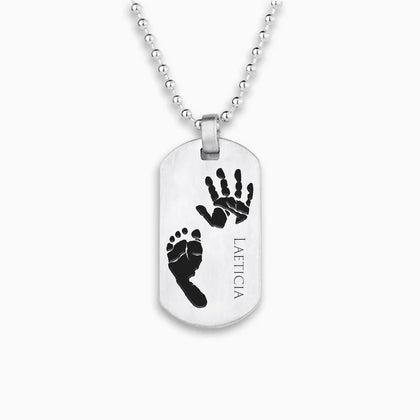 Copy of Family Tag Kette - Dog Tag Geschwisterkette mit 3D Abdrücke - SEVOLY