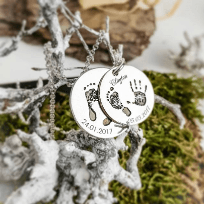 First Steps - Geschwisterkette mit 2 Charms - SEVOLY