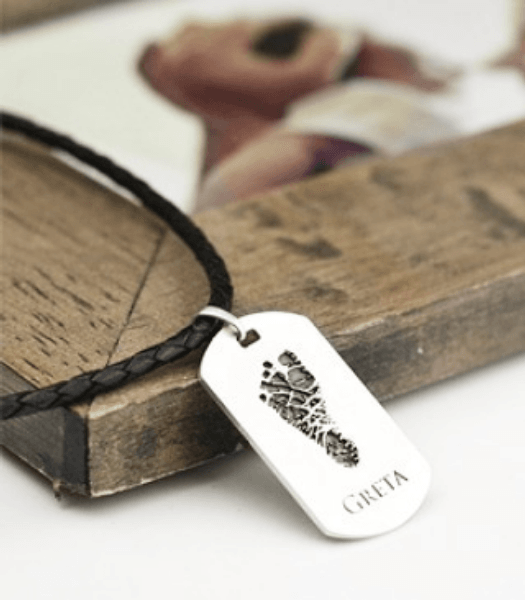 Ich bin hier! - Dog Tag Herrenkette mit 1 Abdruck - SEVOLY