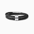 Leder Armband mit Messagering und Textgravur - SEVOLY