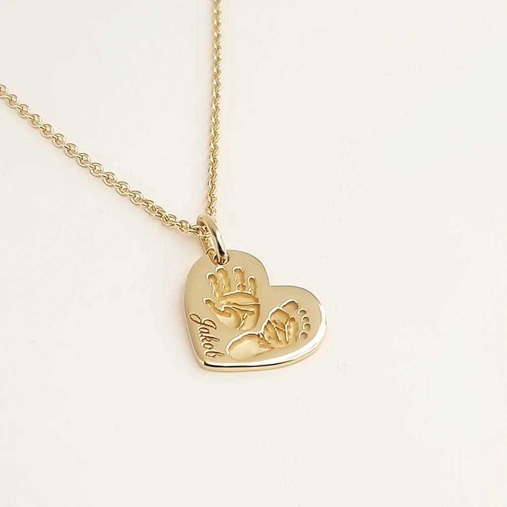 Meine Wunder am Herzen - Familienkette mit zwei 3D Abdrücke - SEVOLY