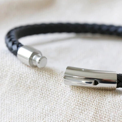 Personalisiertes Männerarmband - mit diskreter Gravur auf Innenseite - SEVOLY