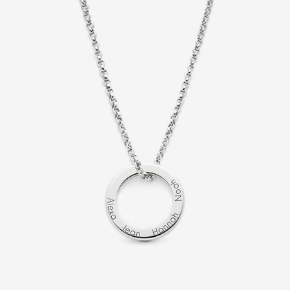 "Ring of Love" Personalisierte Familienkette mit Gravur - SEVOLY